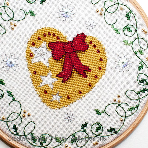 Bauble and Heart Christmas Hoops (view 3)