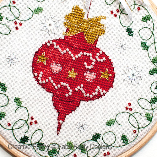 Bauble and Heart Christmas Hoops (view 4)