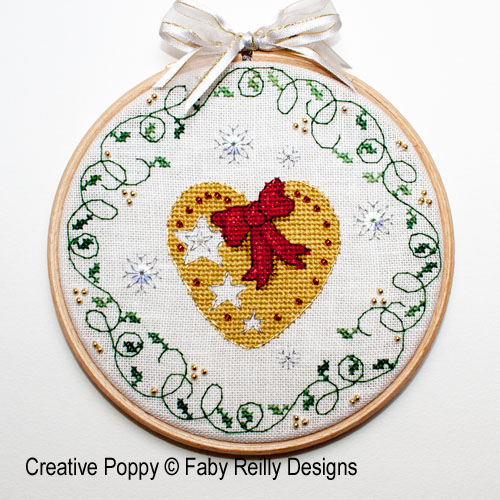 Bauble and Heart Christmas Hoops (view 5)