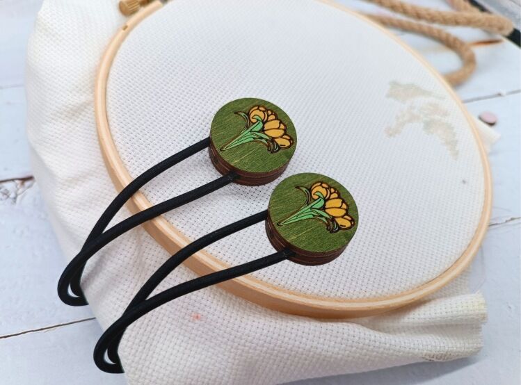 Flower Magnetic Keepers - Yellow Tulips