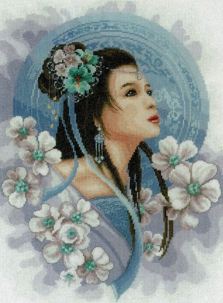 Asian Lady in Blue