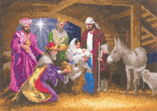 Leisure Arts Wise Men Heirloom Nativity Cross Stitch pattern book