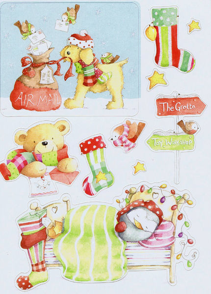 Special Delivery Glitter Stickers - The Night Before Christmas