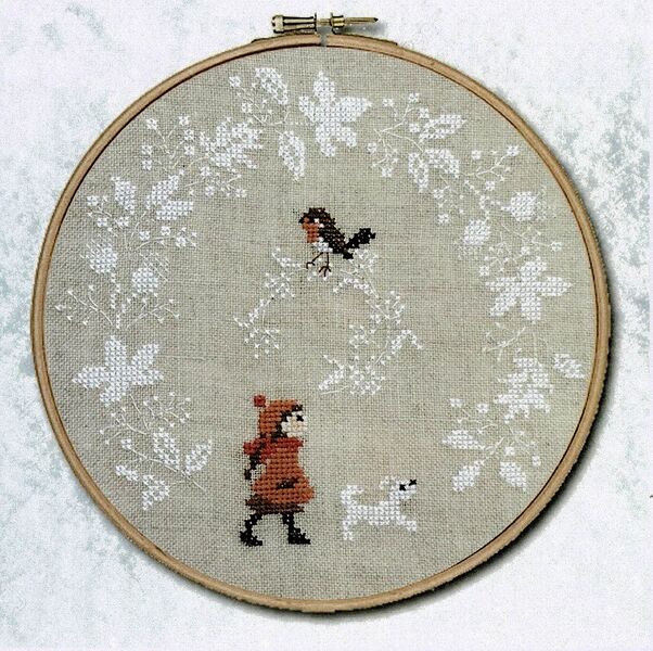 Red Robin And Snow Wreath