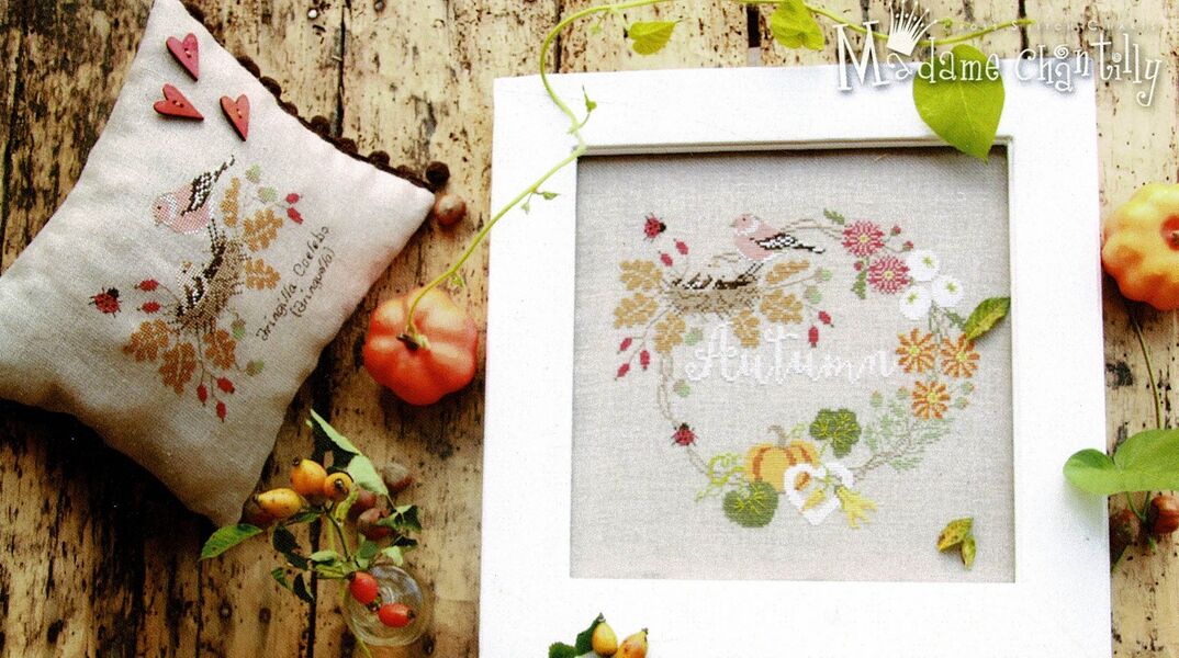 Autumn Garland - cross stitch pattern by Madame Chantilly