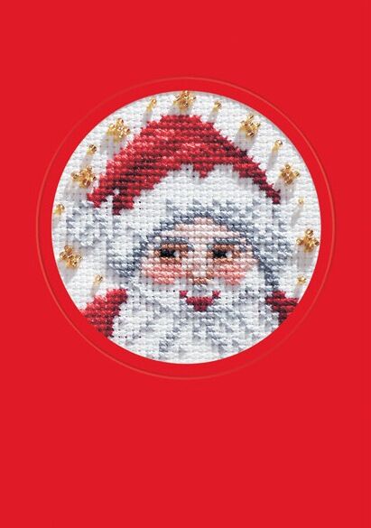 Smiling Santa Christmas Card
