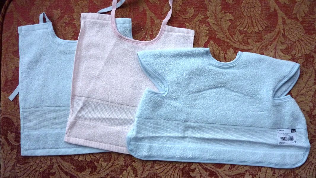 counted cross stitch baby bibs