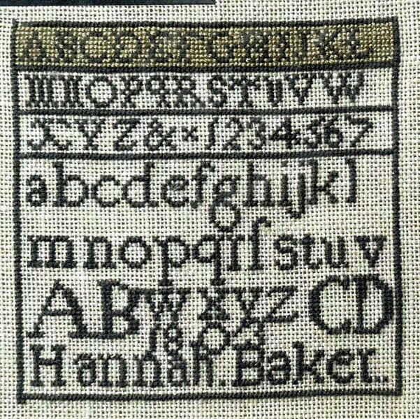 Hannah Baker 1803 Sampler