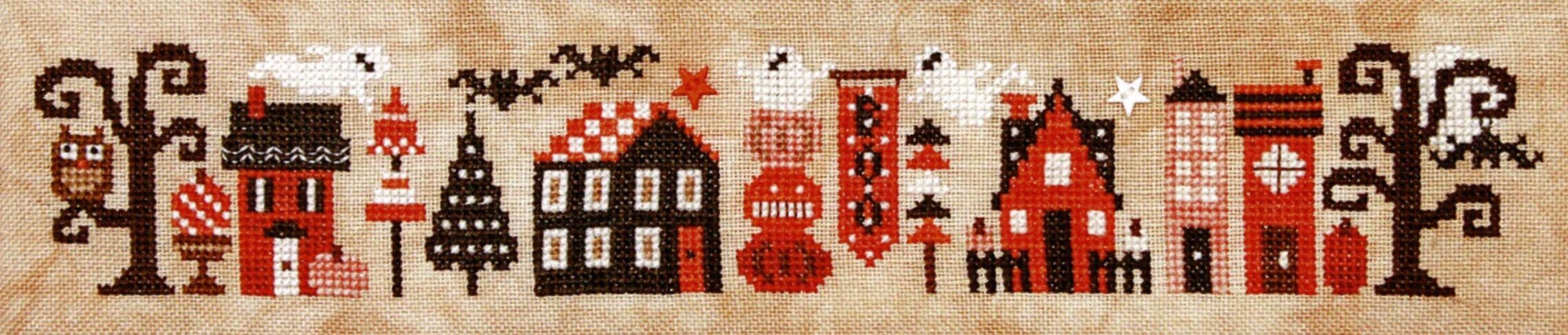 Halloween Tiny Town Cross Stitch Pattern By Heart In Hand