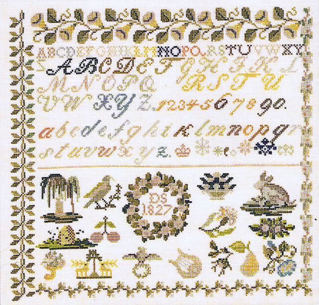 Biedermeier 1827 Sampler