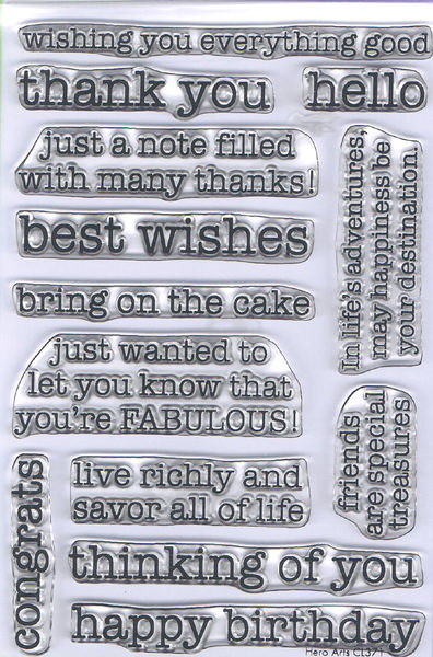 Essential Messages PolyClear Stamp Set