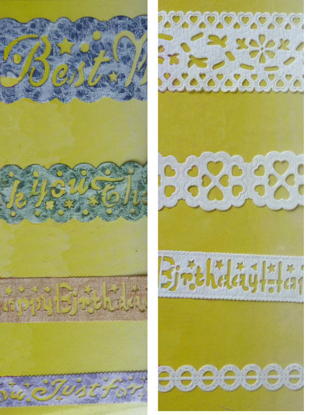 Birthday Self - Adhesive Paper Lace Borders
