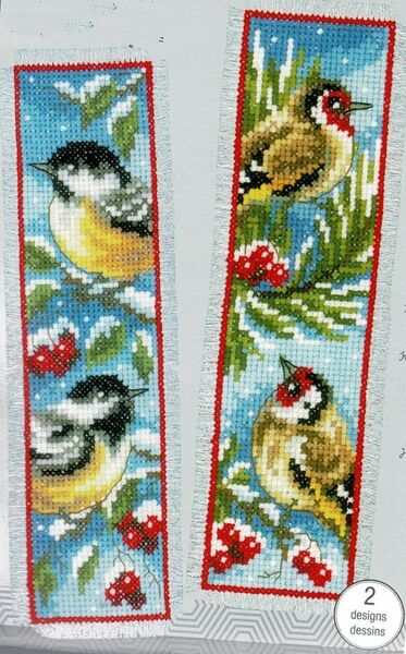 Bookmark: Birds in Winter: Set of 2