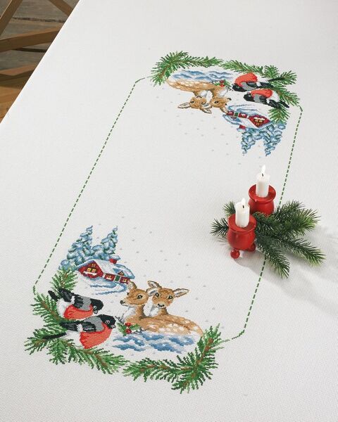 Reindeer Christmas Table Cover