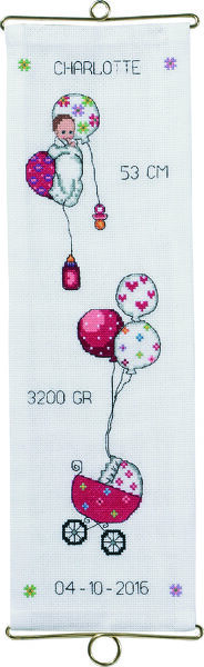 Baby Balloons Birth Sampler