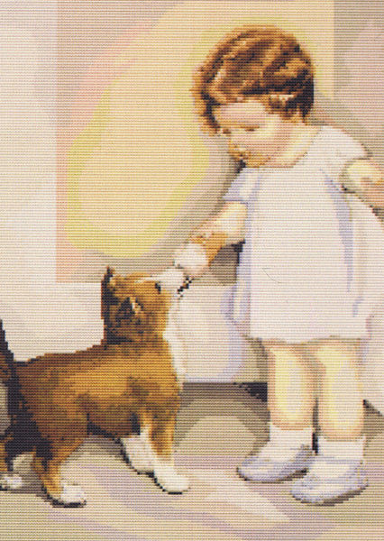 Girl with Dog