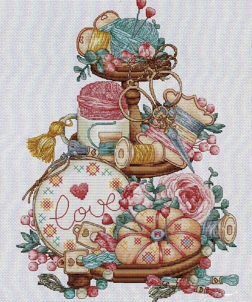 Needlework Tiered