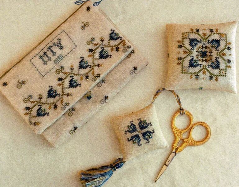 Blue Iris Sewing Set