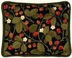 Strawberries Cushion Front