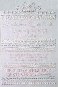 Sweet Child's Birth Sampler
