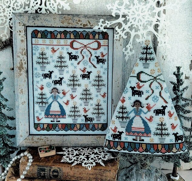 Eighth Day Of Christmas Sampler And Tree