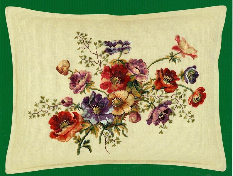 French Anemone Cushion