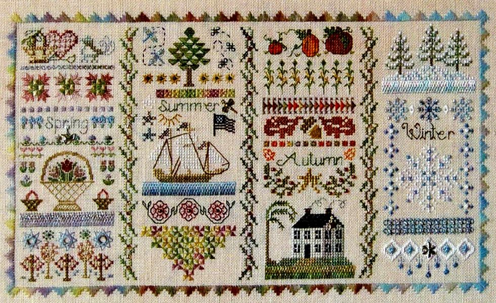 Counted Cross-Stitch Designs for All Seasons