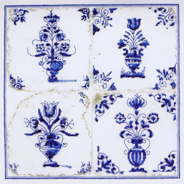 Antique Tiles - Flower Vases