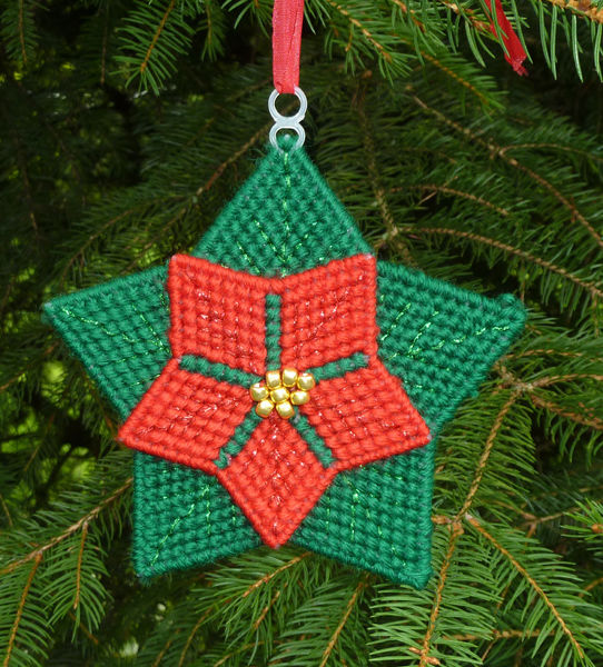 Poinsettia Christmas Ornament