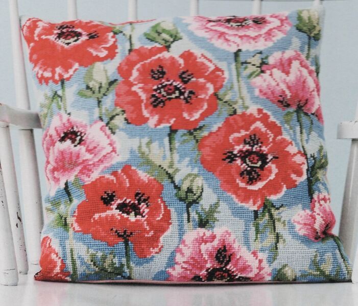 Poppies Tapestry Cushion