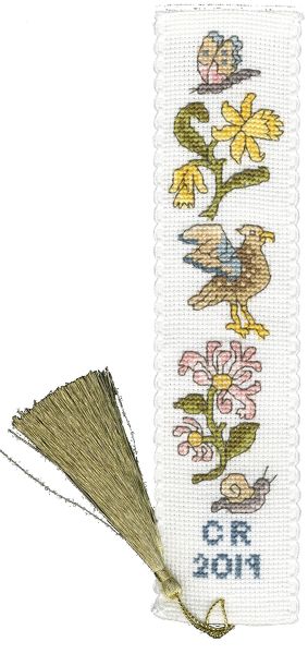 Daffodil and Honeysuckle Bookmark
