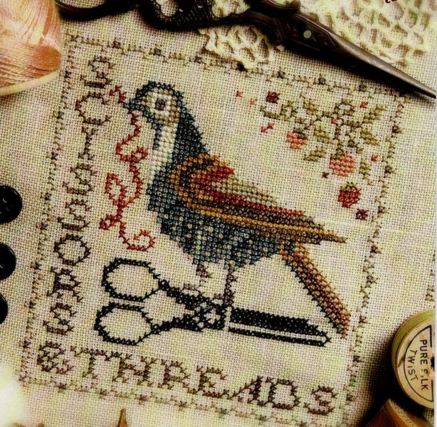 Sew Together Number 3 - Scissors and Threads