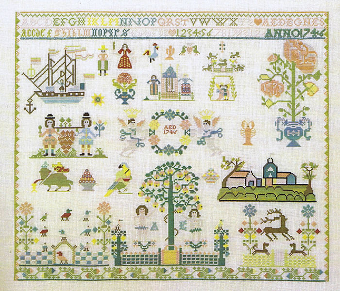 Hamburg 1746 Sampler