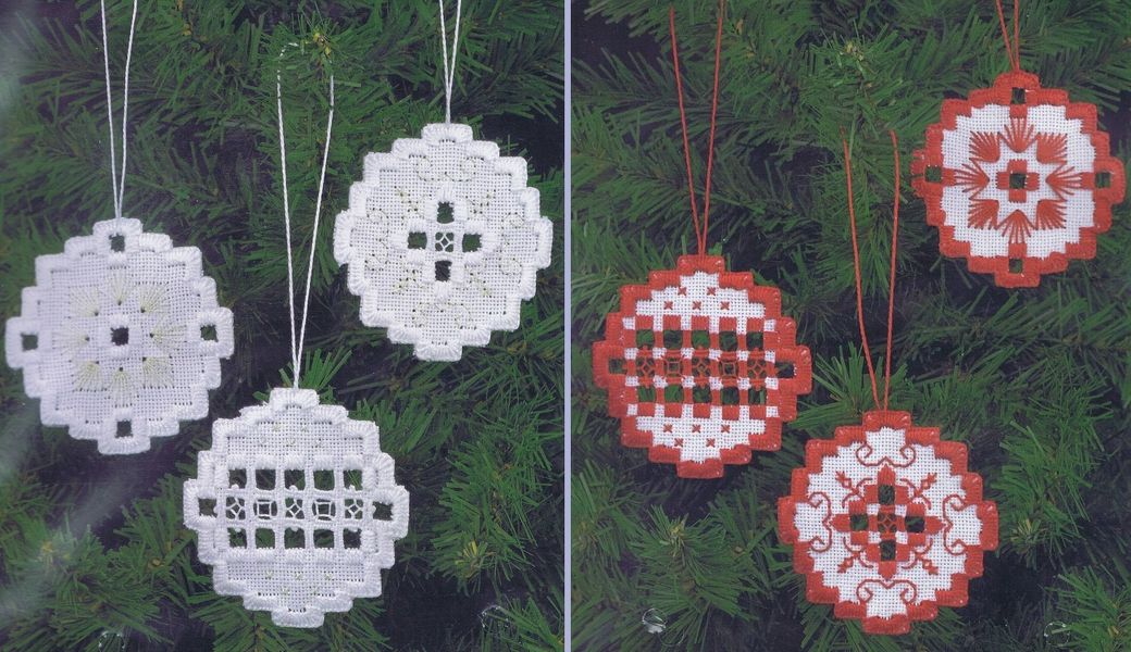 Hardanger Christmas Ball Tree Ornament