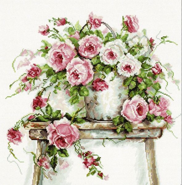 Roses on a Stool