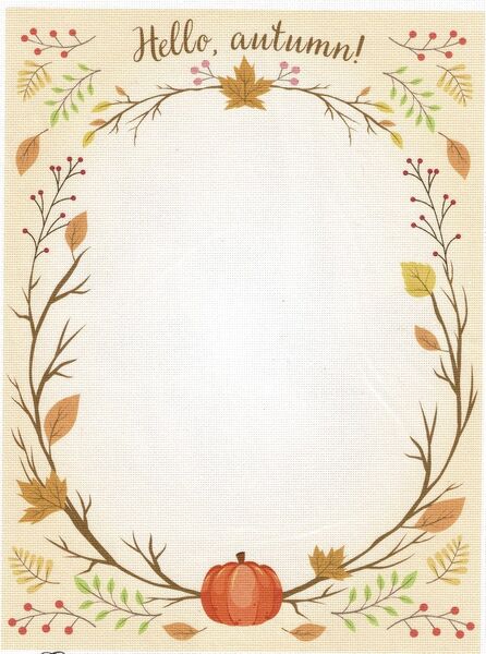 Printed Aida - Hello Autumn!