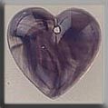 Medium Quartz Heart Purple