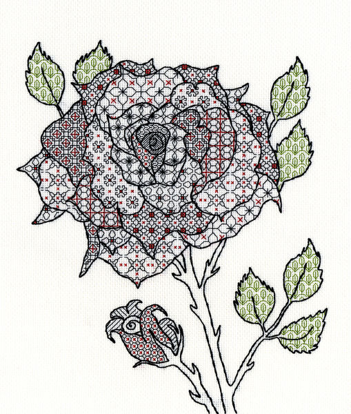 Blackwork Rose