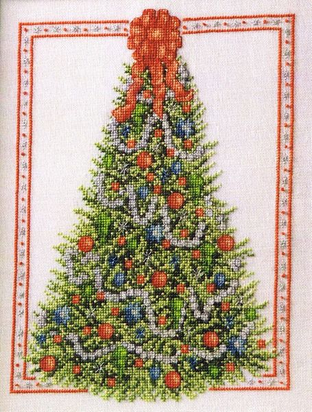 Evergreen Christmas Fir-Tree Machine Embroidery Christmas Design in 3 sizes for hoop 6x8 6x10 and 8x12