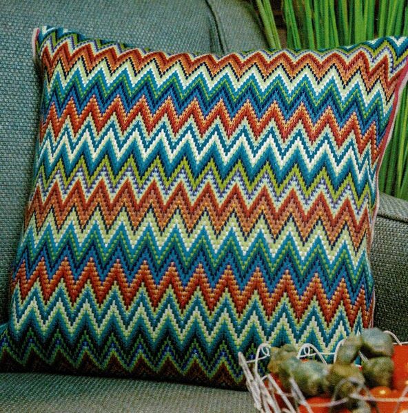 Venetian Bargello Cushion Front