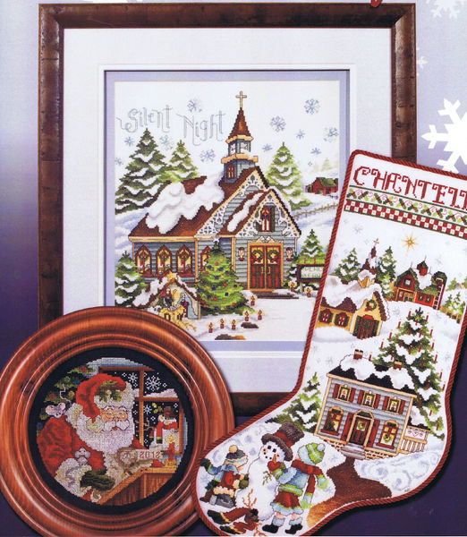 Victorian Father Christmas Stocking by Stoney Creek Counted Cross Stitch  Pattern