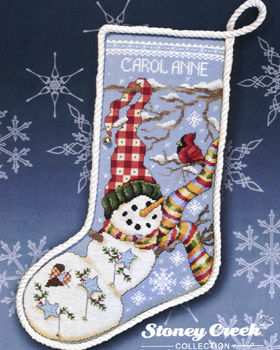 Jingle Bell Joy Snowman Stocking
