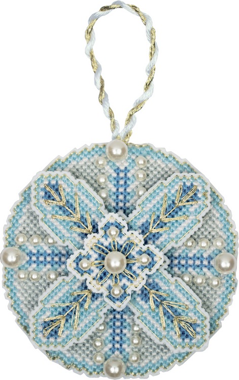 Christmas Ornament - Blue Ball (view 2)