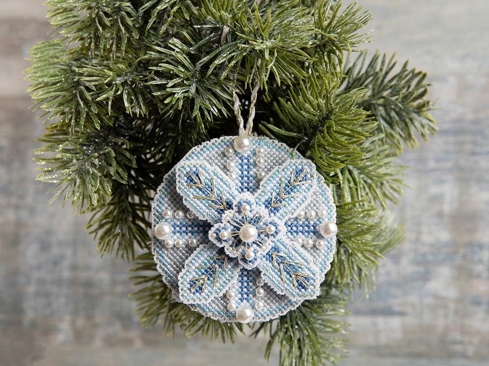 Christmas Ornament - Blue Ball (view 6)