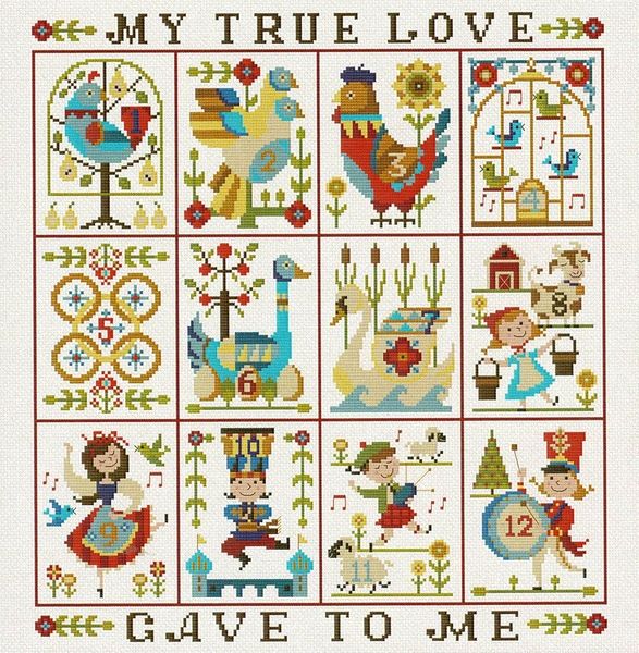 12 Days Of Christmas Cross Stitch Pattern Free