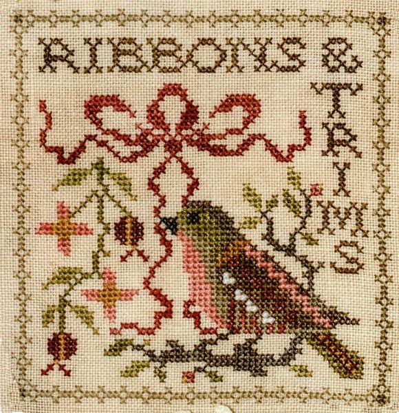 Sew Together Number 6 Ribbons & Trims - cross stitch pattern by ...