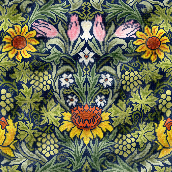 Sunflowers in the Style of William Morris