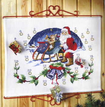 Santa with Sleigh Advent Calendar