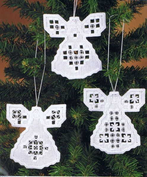 Christmas Tree Hardanger Angels