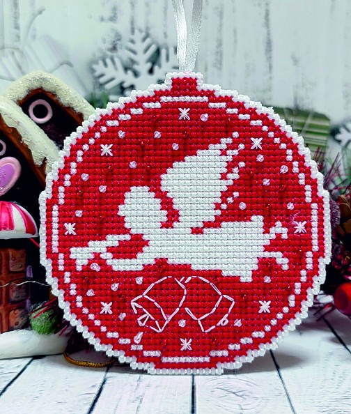 Red Christmas Tree Ornament (view 2)